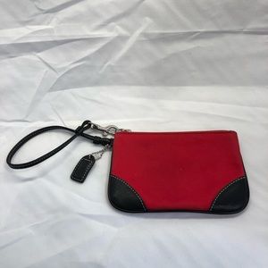 Red Coach Wristlet